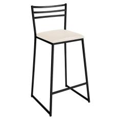 Imagem de Banqueta Alta Lisboa Em Aço Carbono Branco Gelo