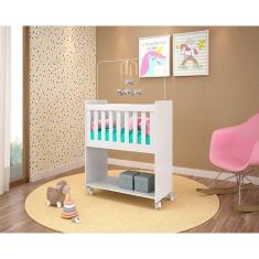 Imagem de Mini Berço Moisés Sonequinha Fiorello Cor Branco Brilho