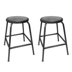 Imagem de Kit 2 Bancos Banqueta Bar 55cm Empilhavel Para Lanchonete Mesa Cozinha