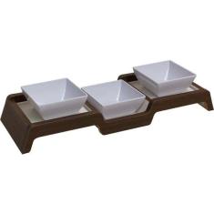 Imagem de Comedouro Triplo Para Gatos - Tam. Único