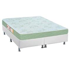 Imagem de Cama Box King: Colchão Espuma Castor D33 Sleep Max + Base Crc Courano White(193X203)