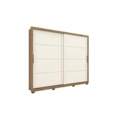 Imagem de Guarda Roupa 2 Portas De Correr E 4 Gavetas Palace Rustico Off White Henn