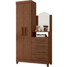 Imagem de Guarda-Roupa Solteiro Com Cômoda Capri 2 Portas - Albatroz