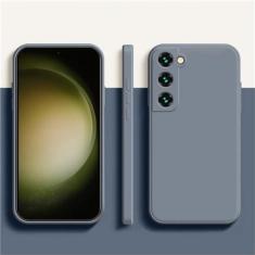 Imagem de Capa de telefone de silicone líquido macio para Samsung Galaxy A52 A32 A52S A13 5G S10 S20 FE S21 22 Ultra 22 S22 PLUS Note10 20 20U, cinza, para Galaxy S20 Plus