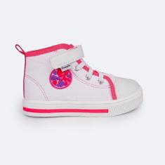 Imagem de Tênis Cano Médio Pampili Mini Easy Lona Branco 730.001-Feminino