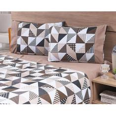 Imagem de Jogo Lençol 4 Peças Cama Viúva 2,03Mx1,20Mx35Cm 100% Algodão - Mtr Enx