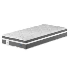 Imagem de Colchão Solteiro Molas Ensacadas Euro In Up 88x188x26cm Cinza-branco Probel Cinza - Branco