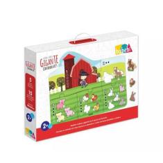 Imagem de Quebra Cabeça Gigante - Contando Até 5   - Brinquedo Educativo  Pedagó