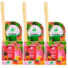 Imagem de Kit 3 Aromatizador Perfume Ambiente Difusor Manga Rosa - Amazonia Arom