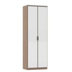 Imagem de Guarda Roupa Modulado Connect 79cm 2 Portas Aluminio com Espelho Lucia