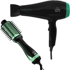 Imagem de Kit Gama Babosa - Secador Ceramic Ion 2100W 220V + Escova Brush 3D 130