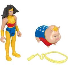 Imagem de Boneca Mulher Maravilha E Porquinho Pb Fisher Price - Hgl04