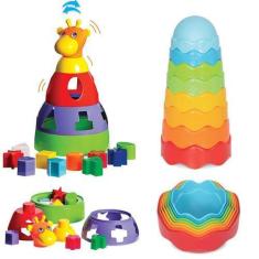 Imagem de 2 Brinquedos Para Bebes Menino E Menina Educativo Pedagógico - Mercoto