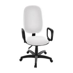 Imagem de Cadeira Presidente Para Escritório Com Braços Linha Uno Branco