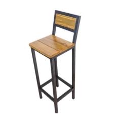 Imagem de Banqueta Florença Estilo Industrial Madeira 95 Cm