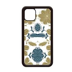 Imagem de Capa decorativa clássica floral dourada para iPhone 12 Pro Max para Apple Mini Mobile Case