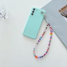 Imagem de Cadeia de contas com pingente de letra para Samsung Galaxy A51 A52 A71 A50 A72 A42 A32 A22 5G A12 A31 A30S A20 S21 Ultra S20 FE S10 Plus, Azul, Para A72 (4G 5G)