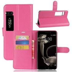 Imagem de Capa carteira MEIZU Pro 7 Plus, capa carteira flip de couro PU premium com compartimento para cartão, suporte e fecho magnético [capa interior à prova de choque de TPU] Compatível com MEIZU Pro 7 Plus