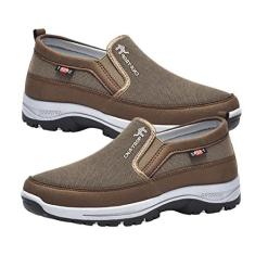 Imagem de Tênis Ortopédicos Mens - Sapatos leves sem cadarço para homens,caminhada ao ar livre masculino, sapatos ortopédicos masculi respiráveis Shrigm