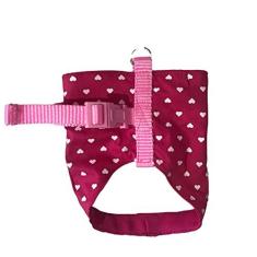 Imagem de MY PET BRASIL Colete Peitoral Para Cachorros N.2 Modelo Coração Peitoral Com Guia Para Cães Pequenos Coleira Peitoral Vermelho