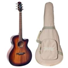 Imagem de Violão Eletrico Seizi Supreme RYU Mirai Tampo Sólido com Efeitos KOA + Bag