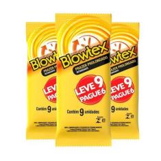 Imagem de Preservativo Blowtex Retardante 3 Pacotes 9 Unidades - Total 24 Preser