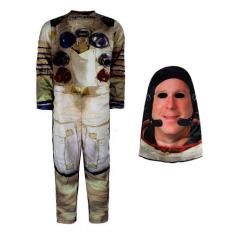 Imagem de Fantasia Macacão Longo de Astronauta Com Máscara Para Criança - Sulame