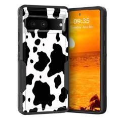 Imagem de KJFHDJFDH Capa para Pixel 7, camada dupla, híbrida, resistente, resistente, à prova de choque, policarbonato rígido + capa protetora de silicone macio para Google Pixel 7 de 6,3 polegadas 2022,