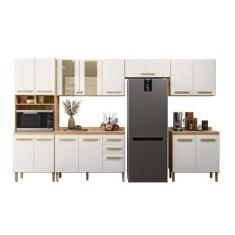 Imagem de Cozinha Modulada 6 Peças 17008 Freijo Off White Cristal Nicioli