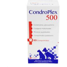 Imagem de Suplemento Alimentar Avert CondroPlex 500 para Cães e Gatos de Pequeno Porte - 60 Comprimidos