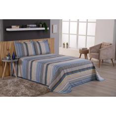 Imagem de Jogo De Cama Cobre Leito King 3 Peças Listrado Estampado - Brucebaby B