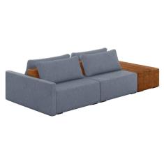 Imagem de Sofá Ilha 2 Lugares Living 252cm Modulado para Sala Lary Linho K01 - D`Rossi