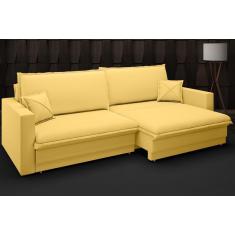 Imagem de Sofá Tango 2,40M Sem Caixa, Retrátil E Reclinável Velosuede Canario - Netsofas