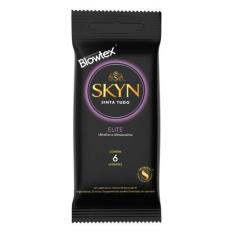 Imagem de Preservativo Blowtex Lubrificado Skyn Elite Embalagem com 6 Unidades
