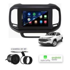 Imagem de Multimídia MP10 CarPlay e Android Auto Fiat Toro 2016 a 2020 - First O