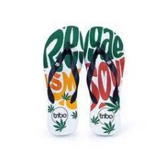 Imagem de Chinelo Masculino Borracha Estampado Reggae Dia A Dia