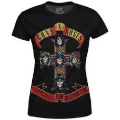 Imagem de Camiseta Baby Look Feminina Guns N' Roses Md05