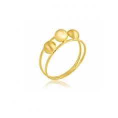 Imagem de Anel de ouro 18K Tres Bolas - Elegancy Joias