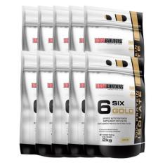 Imagem de Kit 10X Whey Protein Isolado Six Gold 2Kg - Bodybuilders