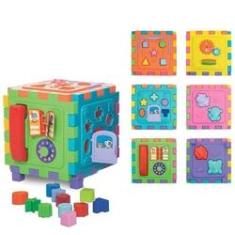 Imagem de Cubo Didático Grande Encaixe Brinquedo Educativo