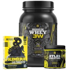 Imagem de Kit Whey Protein 3W + Kimera Ultimate Thermo Tecnológico + Creatina 150g-Unissex