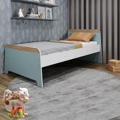 Imagem de Cama Infantil Lorenza Movelbras Branco/verde Bellagio