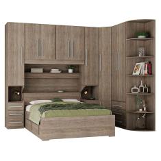 Imagem de Dormitório Queen Size Sem Cama 1219s Castanho