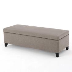 Imagem de Recamier Bau Veneza 1,40M Suede Bege - Clique Decor