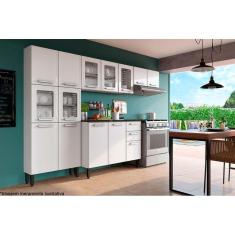 Imagem de Cozinha Completa Gourmet 4 Peças (2 Armários + 1 Balcão + 1 Paneleiro) C4P65 Branco - Bertolini