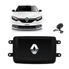 Imagem de Kit Central Multimídia Renault Logan 2013/... Mp8 + Moldura + Câmera d