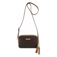 Imagem de Bolsa Luz da Lua Tiracolo Média Monograma Mocca