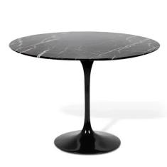 Imagem de Mesa De Jantar Tulipa Saarinen Redonda 90 cm Mármore Nero