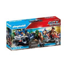 Imagem de Playmobil City Action Perseguição Ao Bandido De Tesouros