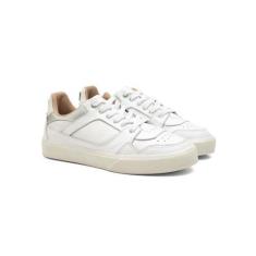 Imagem de Tenis Casual Feminino Couro Detalhe Metalizado Conforto - Franca Griff